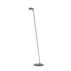 Top Light Puk Maxx Floor Maxi Single LED-Stehleuchte-Chrom-Glas matt-Glas matt-mit LED (2700K)