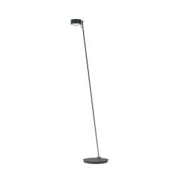 Top Light Puk Maxx Floor Maxi Single Stehleuchte-Anthrazit matt/Chrom-Glas matt-Linse matt-ohne Dimmer