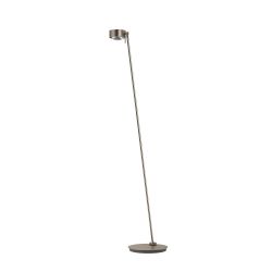 Top Light Puk Maxx Floor Maxi Single Stehleuchte-Nickel matt-Glas matt-Linse klar-mit Dimmer