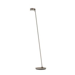 Top Light Puk Maxx Floor Maxi Single Stehleuchte-Nickel matt-kein Einsatz-kein Einsatz-mit Dimmer