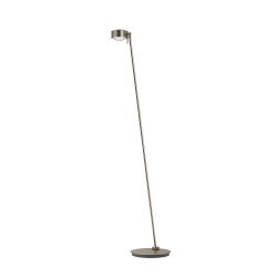 Top Light Puk Maxx Floor Maxi Single Stehleuchte-Nickel matt-Linse klar-Linse matt-mit Dimmer