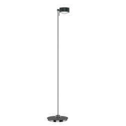 Top Light Puk Maxx Floor Mini Stehleuchte-Anthrazit matt/Chrom-Glas matt-Linse matt-mit Dimmer