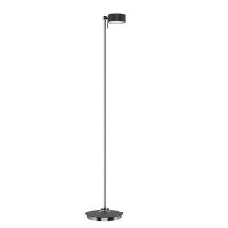 Top Light Puk Maxx Floor Mini Stehleuchte-Anthrazit matt/Chrom-kein Einsatz-kein Einsatz-ohne Dimmer