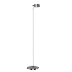 Top Light Puk Maxx Floor Mini Stehleuchte-Chrom matt-Glas matt-Glas matt-mit Dimmer