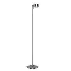 Top Light Puk Maxx Floor Mini Stehleuchte-Chrom matt-Linse klar-Linse matt-mit Dimmer