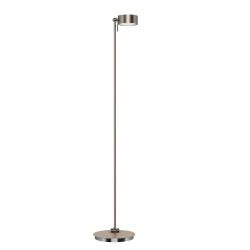 Top Light Puk Maxx Floor Mini Stehleuchte-Nickel matt-Glas matt-Glas matt-mit Dimmer