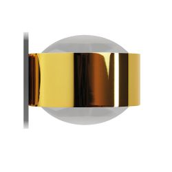 Top Light Puk Maxx Mirror LED-Spiegeleinbauleuchte-Gold-Linse matt-Linse matt-mit LED (2800K)