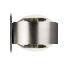 Top Light Puk Maxx Mirror LED-Spiegeleinbauleuchte-Nickel matt-Linse/Linse-mit LED (2800K)