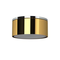 Top Light Puk Maxx One 2 Deckenleuchte-Gold/Chrom-Glas mattiert