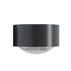 Top Light Puk Maxx Side Twin LED-Wandleuchte-Anthrazit-Armlänge 20 cm-Glas matt-Linse matt-mit LED (2800K)
