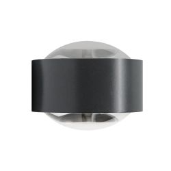 Top Light Puk Maxx Side Twin LED-Wandleuchte-Anthrazit-Armlänge 20 cm-Linse klar-Linse matt-mit LED (2800K)