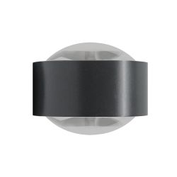 Top Light Puk Maxx Side Twin LED-Wandleuchte-Anthrazit-Armlänge 20 cm-Linse matt-Linse matt-mit LED (2800K)