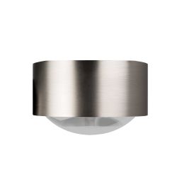 Top Light Puk Maxx Side Twin LED-Wandleuchte-Nickel matt-Armlänge 20 cm-Glas matt-Linse matt-mit LED (2800K)