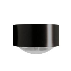 Top Light Puk Maxx Side Twin LED-Wandleuchte-Schwarz-Armlänge 20 cm-Glas matt-Linse matt-mit LED (2800K)