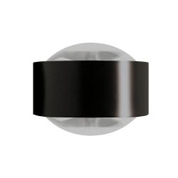 Top Light Puk Maxx Side Twin LED-Wandleuchte-Schwarz-Armlänge 20 cm-Linse matt-Linse matt-mit LED (2800K)
