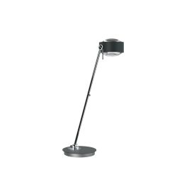 Top Light Puk Maxx Table LED-Tischleuchte-Anthrazit matt/Chrom-Linse klar-Linse klar-Höhe 600 mm-mit LED (2700K)