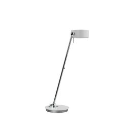 Top Light Puk Maxx Table LED-Tischleuchte-Weiß matt/Chrom-Glas matt-Glas matt-Höhe 600 mm-mit LED (2700K)