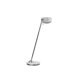 Top Light Puk Maxx Table Tischleuchte-Weiß matt/Chrom-Glas matt-Linse matt-Höhe 600 mm