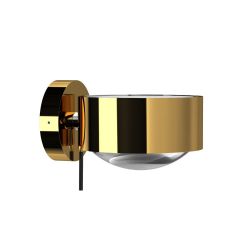 Top Light Puk Maxx Wall + LED-Wandleuchte-Gold/Chrom-Linse/Glas