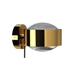 Top Light Puk Maxx Wall + LED-Wandleuchte-Gold/Chrom-Linse klar-Linse matt-mit LED (2800K)