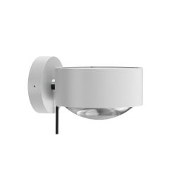 Top Light Puk Maxx Wall + LED-Wandleuchte-Weiß matt/Chrom-Glas matt-Linse klar-mit LED (2800K)