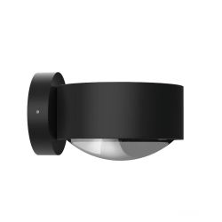 Top Light Puk Maxx Wall Outdoor Black Edition LED-Außenleuchte-Schwarz matt-Glas matt-Linse klar-mit LED (2800K)