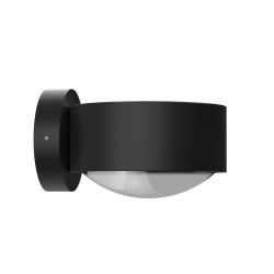 Top Light Puk Maxx Wall Outdoor Black Edition LED-Außenleuchte-Schwarz matt-Glas matt-Linse matt-mit LED (2800K)