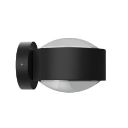 Top Light Puk Maxx Wall Outdoor Black Edition LED-Außenleuchte-Schwarz matt-Linse matt-Linse matt-mit LED (2800K)