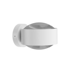 Top Light Puk Maxx Wall Outdoor Black White Edition LED-Außenleuchte-Weiß matt-Linse matt-Linse matt-mit LED (2800K)