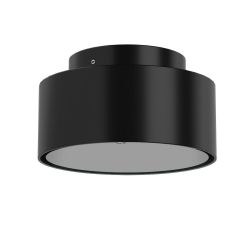 Top Light Puk Meg Maxx Plus LED-Deckenleuchte-Schwarz matt-Glas mattiert-mit LED (2700K)