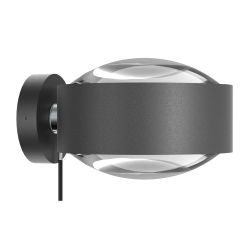 Top Light Puk Meg Maxx Wall + Outdoor LED-Außenleuchte-Anthrazit matt-Linse klar-Linse klar-mit LED (2700K)