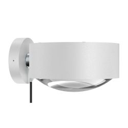 Top Light Puk Meg Maxx Wall + Outdoor LED-Außenleuchte-Weiß matt-Glas matt-Linse klar-mit LED (2700K)