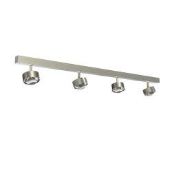 Top Light Puk Mini Choice Turn Deckenstrahler-Nickel matt-Länge 105 cm-Glas mattiert