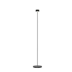 Top Light Puk Mini Eye Floor Stehleuchte-Schwarz matt/Chrom-Linse matt-ohne Dimmer