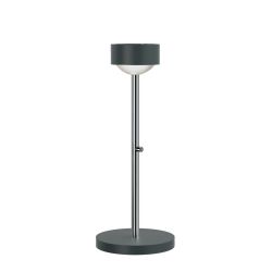 Top Light Puk Mini Eye Table LED-Tischleuchte-Anthrazit matt/Chrom-Glas mattiert-Höhe 370 mm-mit LED (2700K)