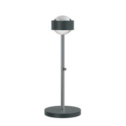 Top Light Puk Mini Eye Table LED-Tischleuchte-Anthrazit matt/Chrom-Linse klar-Höhe 370 mm-mit LED (2700K)