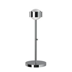 Top Light Puk Mini Eye Table LED-Tischleuchte-Chrom-Linse klar-Höhe 370 mm-mit LED (2700K)