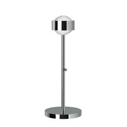 Top Light Puk Mini Eye Table LED-Tischleuchte-Chrom-Linse matt-Höhe 370 mm-mit LED (2700K)