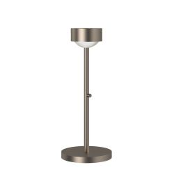 Top Light Puk Mini Eye Table LED-Tischleuchte-Nickel matt-kein Einsatz-Höhe 370 mm-mit LED (2700K)