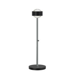 Top Light Puk Mini Eye Table LED-Tischleuchte-Schwarz matt/Chrom-Linse matt-Höhe 470 mm-mit LED (2700K)