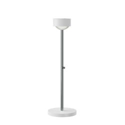 Top Light Puk Mini Eye Table LED-Tischleuchte-Weiß matt/Chrom-Glas mattiert-Höhe 470 mm-mit LED (2700K)
