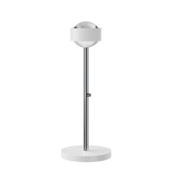 Top Light Puk Mini Eye Table LED-Tischleuchte-Weiß matt/Chrom-Linse klar-Höhe 370 mm-mit LED (2700K)