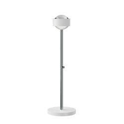 Top Light Puk Mini Eye Table LED-Tischleuchte-Weiß matt/Chrom-Linse klar-Höhe 470 mm-mit LED (2700K)