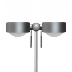 Top Light Puk Mini Table Twin Tischleuchte-Chrom matt-Glas matt-Linse matt-Höhe 600 mm