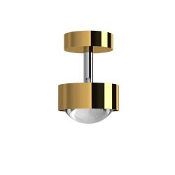 Top Light Puk Mini Turn LED-Deckenstrahler-Gold/Chrom-Up- und Downlight-Linse klar-mit LED (2700K)