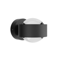 Top Light Puk Mini Wall Outdoor LED-Außenleuchte-Schwarz matt-Linse klar-Linse klar-mit LED (2700K)
