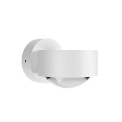 Top Light Puk Mini Wall Outdoor LED-Außenleuchte-Weiß matt-Glas matt-Linse klar-mit LED (2700K)