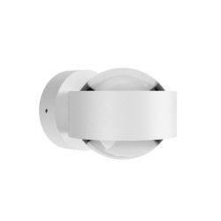 Top Light Puk Mini Wall Outdoor LED-Außenleuchte-Weiß matt-Linse klar-Linse klar-mit LED (2700K)
