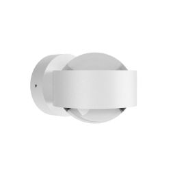 Top Light Puk Mini Wall Outdoor LED-Außenleuchte-Weiß matt-Linse matt-Linse klar-mit LED (2700K)
