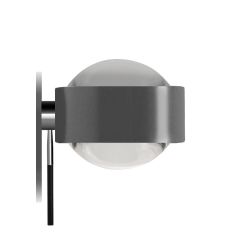Top Light Puk Mirror + LED-Spiegeleinbauleuchte-Anthrazit-Linse klar-Linse matt-mit LED (2800K)